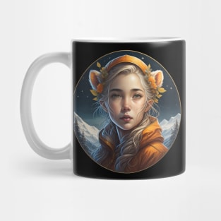 Snow Ermine Girl Explorer Mug